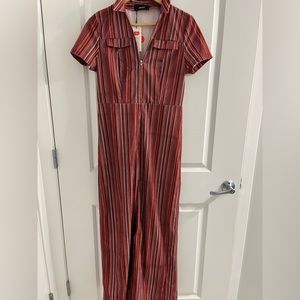 Cider Size L Striped Jumpsuit